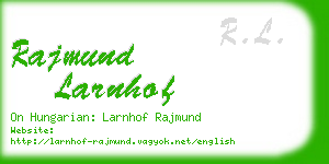 rajmund larnhof business card